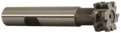 Whitney Tool Co. - 1/16" Radius, 1/8" Circle Diam, 3/4" Cutter Diam, 3/8" Cutting Width, Shank Connection, Concave Radius Cutter - 1/2" Shank Diam, 3" OAL, Carbide-Tipped, Uncoated, Profile Ground, 6 Teeth, Weldon Flat - Americas Industrial Supply