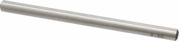 Made in USA - 7.50mm, 4-19/64" Long Drill Blank - Exact Industrial Supply