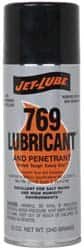 Jet-Lube - 12 oz Aerosol Thin Oily Film Penetrant/Lubricant - Clear Amber, Food Grade - Americas Industrial Supply