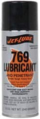 Jet-Lube - 12 oz Aerosol Thin Oily Film Penetrant/Lubricant - Clear Amber, Food Grade - Americas Industrial Supply