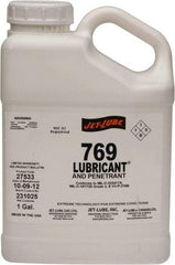 Jet-Lube - 1 Gal Bottle Thin Oily Film Penetrant/Lubricant - Clear Amber, Food Grade - Americas Industrial Supply