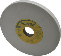 Norton - 7" Diam x 1-1/4" Hole x 1/2" Thick, K Hardness, 100 Grit Surface Grinding Wheel - Aluminum Oxide, Type 1, Fine Grade, 3,600 Max RPM, Vitrified Bond, No Recess - Americas Industrial Supply
