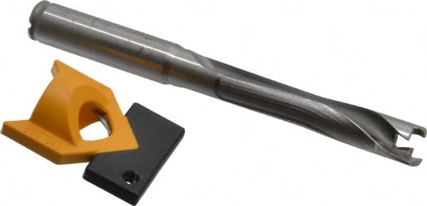 Kennametal - 12 to 12.49mm Diam, 5xD, 62.48mm Max Depth, 1/2" Shank Diam, 76.45mm Flute, 127mm OAL, Replaceable Tip Drill - KTIP04844HP Insert, N Seat Size, Series KenTIP - Americas Industrial Supply