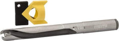 Kennametal - 14 to 14.49mm Diam, 5xD, 72.39mm Max Depth, 9/16" Shank Diam, 88.9mm Flute, 146.05mm OAL, Replaceable Tip Drill - KTIP05625HP Insert, R Seat Size, Series KenTIP - Americas Industrial Supply