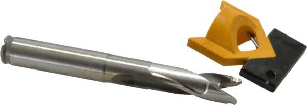 Kennametal - 12.5 to 12.99mm Diam, 3xD, 39.12mm Max Depth, 1/2" Shank Diam, 51.82mm Flute, 104.78mm OAL, Replaceable Tip Drill - KTIP05000HP Insert, O Seat Size, Series KenTIP - Americas Industrial Supply