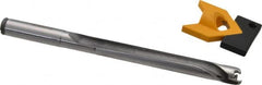 Kennametal - 11 to 11.49mm Diam, 8xD, 92mm Max Depth, 7/16" Shank Diam, 111.3mm Flute, 158.75mm OAL, Replaceable Tip Drill - KTIP04375HP Insert, L Seat Size, Series KenTIP - Americas Industrial Supply