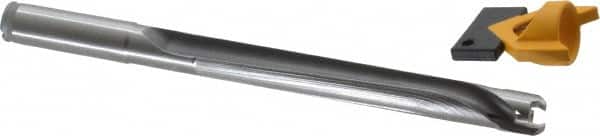 Kennametal - 14 to 14.49mm Diam, 8xD, 116mm Max Depth, 9/16" Shank Diam, 136.4mm Flute, 187.33mm OAL, Replaceable Tip Drill - KTIP05625HP Insert, R Seat Size, Series KenTIP - Americas Industrial Supply