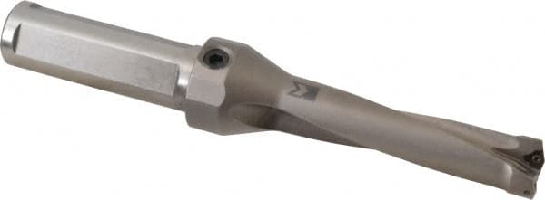 Kennametal - 88.9mm Max Drill Depth, 4xD, 7/8" Diam, Indexable Insert Drill - 2 Inserts, 1" Shank Diam, Straight Shank - Americas Industrial Supply