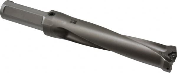 Kennametal - 152.4mm Max Drill Depth, 4xD, 38.1mm Diam, Indexable Insert Drill - 2 Inserts, 1-1/4" Shank Diam, Straight Shank - Americas Industrial Supply