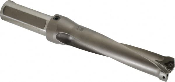 Kennametal - 5-1/4" Max Drill Depth, 4xD, 1.3126" Diam, Indexable Insert Drill - 2 Inserts, 1-1/4" Shank Diam, Straight Shank - Americas Industrial Supply