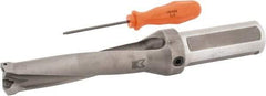 Kennametal - 114.3mm Max Drill Depth, 4xD, 1.1252" Diam, Indexable Insert Drill - 2 Inserts, 1-1/4" Shank Diam, Straight Shank - Americas Industrial Supply