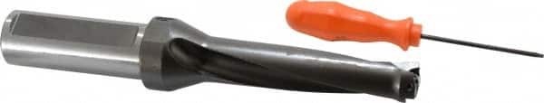 Kennametal - 4-1/4" Max Drill Depth, 4xD, 1.0626" Diam, Indexable Insert Drill - 2 Inserts, 1-1/4" Shank Diam, Straight Shank - Americas Industrial Supply