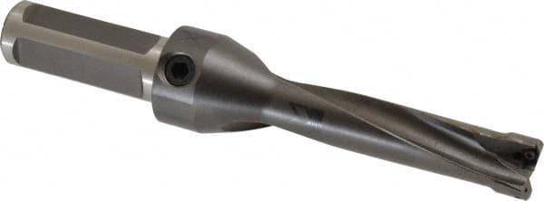 Kennametal - 2-3/4" Max Drill Depth, 4xD, 11/16" Diam, Indexable Insert Drill - 2 Inserts, 3/4" Shank Diam, Straight Shank - Americas Industrial Supply