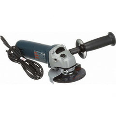 Bosch - 4-1/2" Wheel Diam, 11,000 RPM, Corded Angle & Disc Grinder - 5/8-11 Spindle, 120 Volts, 6 Amps - Americas Industrial Supply