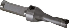 Kennametal - 1.6" Max Drill Depth, 2.5xD, 15.9mm Diam, Indexable Insert Drill - 2 Inserts, 3/4" Shank Diam, Straight Shank - Americas Industrial Supply