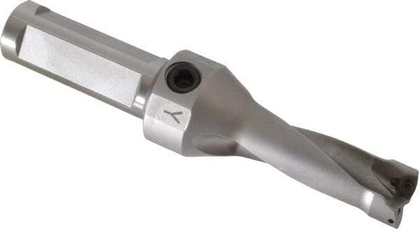 Kennametal - 44.7mm Max Drill Depth, 2.5xD, 17.8mm Diam, Indexable Insert Drill - 2 Inserts, 3/4" Shank Diam, Straight Shank - Americas Industrial Supply