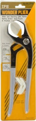 Value Collection - 12" OAL, 2-1/4" Jaw Length x 3-3/4" Jaw Width, 8 Position Tongue & Groove Pliers - Soft Curved Jaws, Standard Head - Americas Industrial Supply