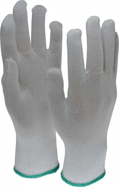 PRO-SAFE - Size S (7) Nylon General Protection Work Gloves - For Inspection, Uncoated, Knit Wrist Cuff, Full Fingered, White, Paired - Americas Industrial Supply