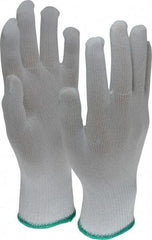 PRO-SAFE - Size S (7) Nylon General Protection Work Gloves - For Inspection, Uncoated, Knit Wrist Cuff, Full Fingered, White, Paired - Americas Industrial Supply