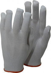 PRO-SAFE - Size M (8) Nylon General Protection Work Gloves - For Inspection, Uncoated, Knit Wrist Cuff, Full Fingered, White, Paired - Americas Industrial Supply