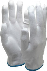 PRO-SAFE - Size L (9) Nylon General Protection Work Gloves - For Inspection, Uncoated, Knit Wrist Cuff, Full Fingered, White, Paired - Americas Industrial Supply