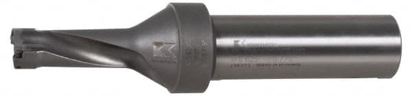 Kennametal - 2.4" Max Drill Depth, 2.5xD, 24.6mm Diam, Indexable Insert Drill - 2 Inserts, 1-1/4" Shank Diam, Straight Shank - Americas Industrial Supply