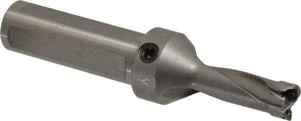 Kennametal - 1-3/4" Max Drill Depth, 2.5xD, 17.5mm Diam, Indexable Insert Drill - 2 Inserts, 1" Shank Diam, Straight Shank - Americas Industrial Supply