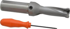 Kennametal - 2.85" Max Drill Depth, 2.5xD, 28.6mm Diam, Indexable Insert Drill - 2 Inserts, 1-1/4" Shank Diam, Straight Shank - Americas Industrial Supply