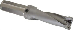Kennametal - 3.45" Max Drill Depth, 2.5xD, 1-3/8" Diam, Indexable Insert Drill - 2 Inserts, 1-1/4" Shank Diam, Straight Shank - Americas Industrial Supply