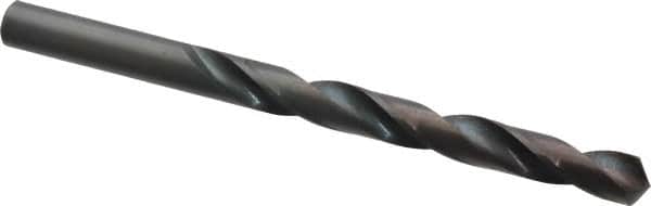 Interstate - 8.9mm 118° High Speed Steel Jobber Drill - Oxide Finish, Right Hand Cut, Spiral Flute, Straight Shank, 4-7/8" OAL, Standard Point - Americas Industrial Supply
