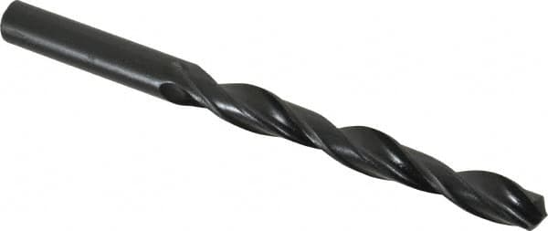Interstate - 10mm 118° High Speed Steel Jobber Drill - Oxide Finish, Right Hand Cut, Spiral Flute, Straight Shank, 5-1/8" OAL, Standard Point - Americas Industrial Supply