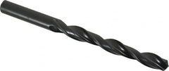 Interstate - 10mm 118° High Speed Steel Jobber Drill - Oxide Finish, Right Hand Cut, Spiral Flute, Straight Shank, 5-1/8" OAL, Standard Point - Americas Industrial Supply