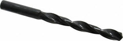 Interstate - 10.2mm 118° High Speed Steel Jobber Drill - Oxide Finish, Right Hand Cut, Spiral Flute, Straight Shank, 5-15/64" OAL, Standard Point - Americas Industrial Supply