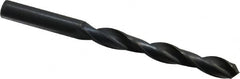 Interstate - 10.5mm 118° High Speed Steel Jobber Drill - Oxide Finish, Right Hand Cut, Spiral Flute, Straight Shank, 133mm OAL, Standard Point - Americas Industrial Supply
