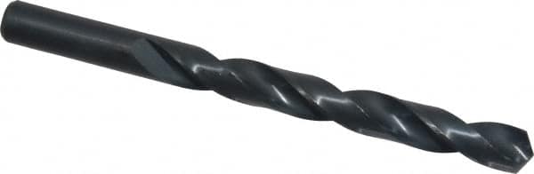 Interstate - 12.1mm 118° High Speed Steel Jobber Drill - Oxide Finish, Right Hand Cut, Spiral Flute, Straight Shank, 149mm OAL, Standard Point - Americas Industrial Supply