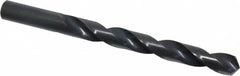 Interstate - 12.4mm 118° High Speed Steel Jobber Drill - Oxide Finish, Right Hand Cut, Spiral Flute, Straight Shank, 152mm OAL, Standard Point - Americas Industrial Supply