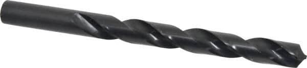 Interstate - 12.9mm 118° High Speed Steel Jobber Drill - Oxide Finish, Right Hand Cut, Spiral Flute, Straight Shank, 152mm OAL, Standard Point - Americas Industrial Supply