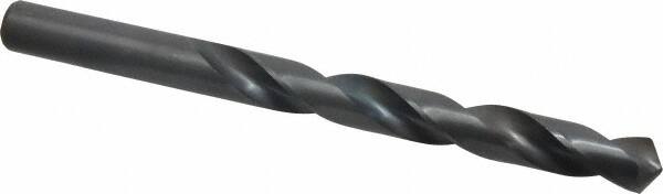 Interstate - 15.5mm 118° High Speed Steel Jobber Drill - Oxide Finish, Right Hand Cut, Spiral Flute, Straight Shank, 7-1/8" OAL, Standard Point - Americas Industrial Supply