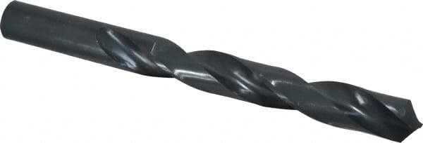 Interstate - 20mm 118° High Speed Steel Jobber Drill - Oxide Finish, Right Hand Cut, Spiral Flute, Straight Shank, 8-15/32" OAL, Standard Point - Americas Industrial Supply