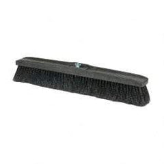 PRO-SOURCE - 24" General Purpose Polypropylene Push Broom - 3" Bristle Length, Plastic Block, Bolt-On Handle Connection, Handle Sold Separately - Americas Industrial Supply