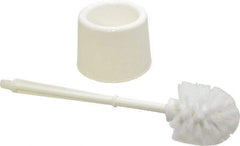 PRO-SOURCE - 17" OAL Toilet Bowl Brush - Polypropylene Bristles, 14-1/2" Plastic Handle, White - Americas Industrial Supply