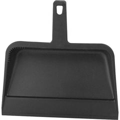 PRO-SOURCE - 12" Wide Handheld Dustpan - Plastic Body, 4-1/2" Plastic Handle - Americas Industrial Supply