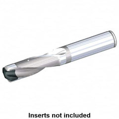 Kennametal - 14.3 to 14.5mm Diam, 3xD, 42.93mm Max Depth, 3/4" Shank Diam, 2.22" Flute, 4.38" OAL, Replaceable Tip Drill - KSEM0563 Insert, B Seat Size, Series KSEM - Americas Industrial Supply