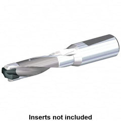 Kennametal - 34 to 35mm Diam, 5xD, 170mm Max Depth, 50mm Shank Diam, 214mm Flute, 293mm OAL, Replaceable Tip Drill - KSEM3400 Insert, 9 Seat Size, Series KSEM - Americas Industrial Supply