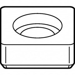 Kennametal - Square Turning Shim for Indexables - Left Hand, Right Hand Cut - Americas Industrial Supply