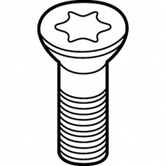 Kennametal - Torx Cap Screw for Indexable Roughing - M4 Thread, For Use with Inserts - Americas Industrial Supply