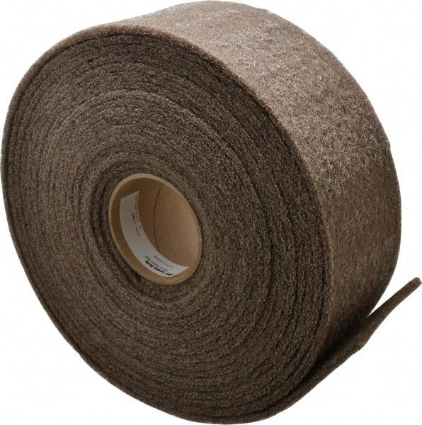 3M - 30' Long x 4" Wide Nonwoven Roll - Medium Grade, Tan, Aluminum Oxide - Americas Industrial Supply