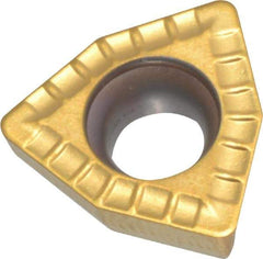 Kennametal - DFT06T308 MD Grade KC7140 Carbide Indexable Drill Insert - TiN/TiCN Finish, Trigon, 10mm Inscribed Circle - Americas Industrial Supply