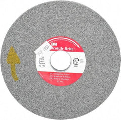 3M - 6" Diam, 1/2" Face Width, 1" Center Hole, Fine Grade, Silicon Carbide Deburring Wheel - Convolute, Hard Density 8 Grade, 6,000 RPM - Americas Industrial Supply