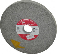 3M - 6" Diam, 1/2" Face Width, 1" Center Hole, Medium Grade, Silicon Carbide Deburring Wheel - Convolute, Hard Density 8 Grade, 6,000 RPM - Americas Industrial Supply